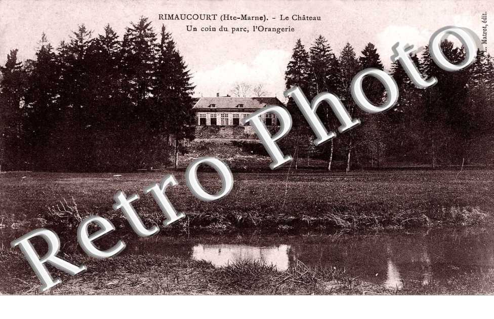 le chateau, un coin du parc, l&#039; orangerie