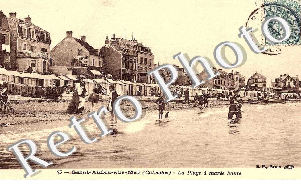la plage a maree haute