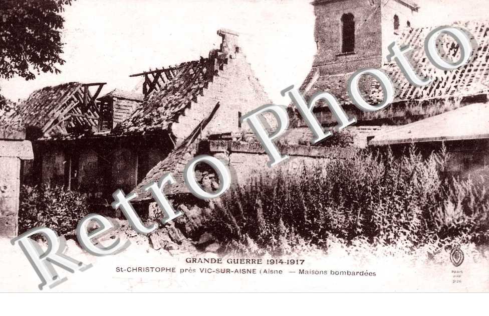 Maisons bombardees