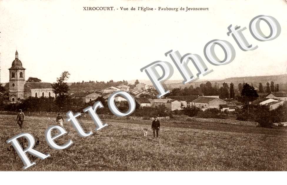 Vue de l'eglise - faubourg de Jevoncourt