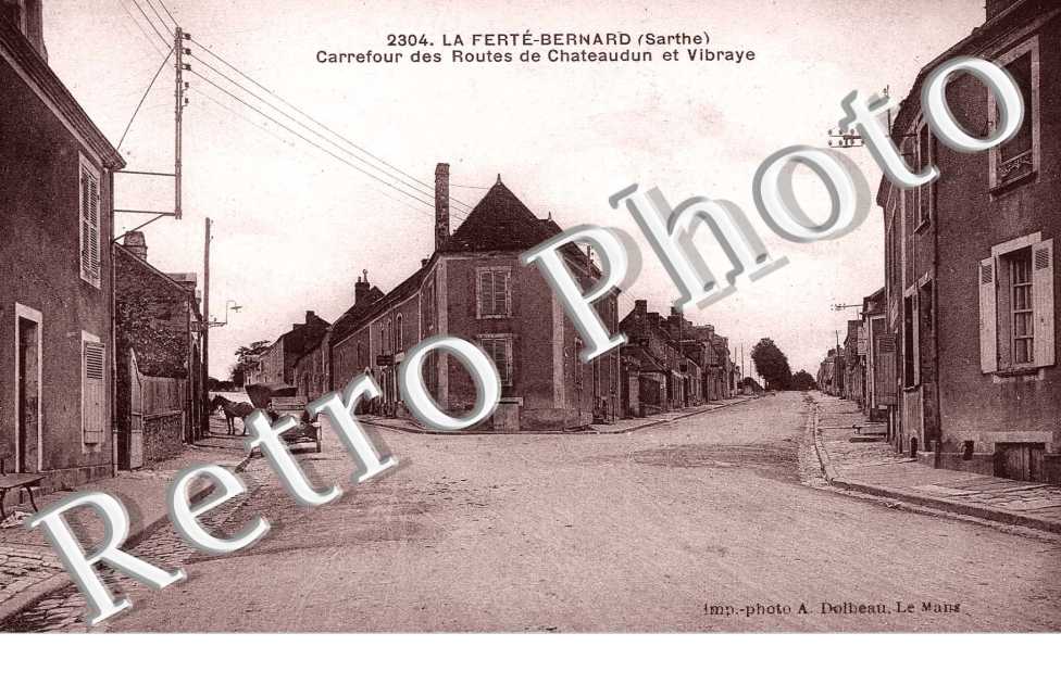 Carrefour des routes de Chateaudun et Vibraye