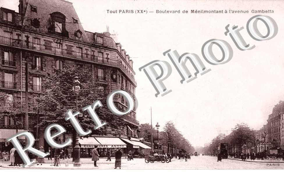 Boulevard de Ménilmontant à l&#039;avenue Gambetta