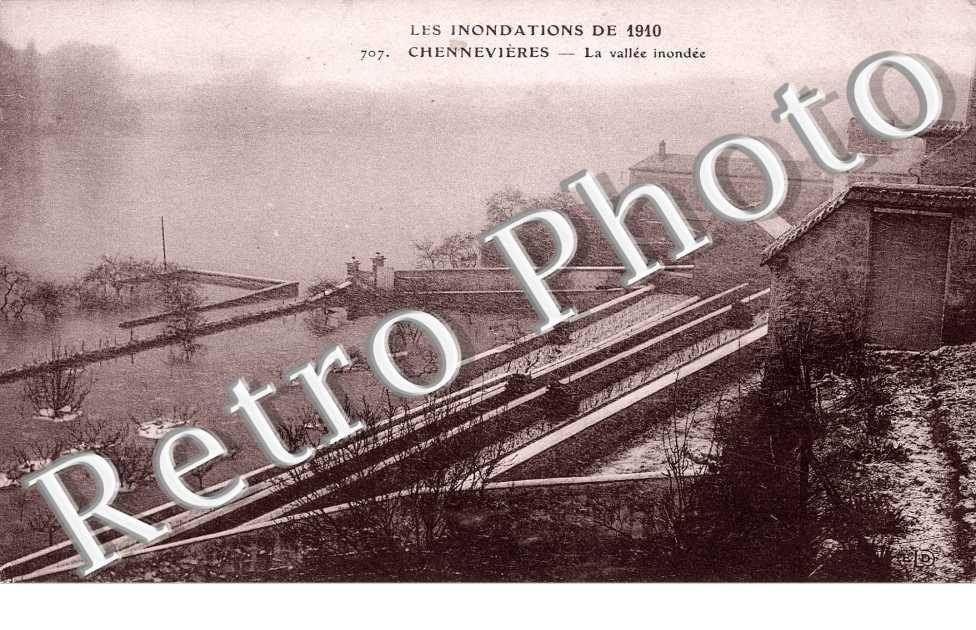 La Vallée inondée - Inondations 1910