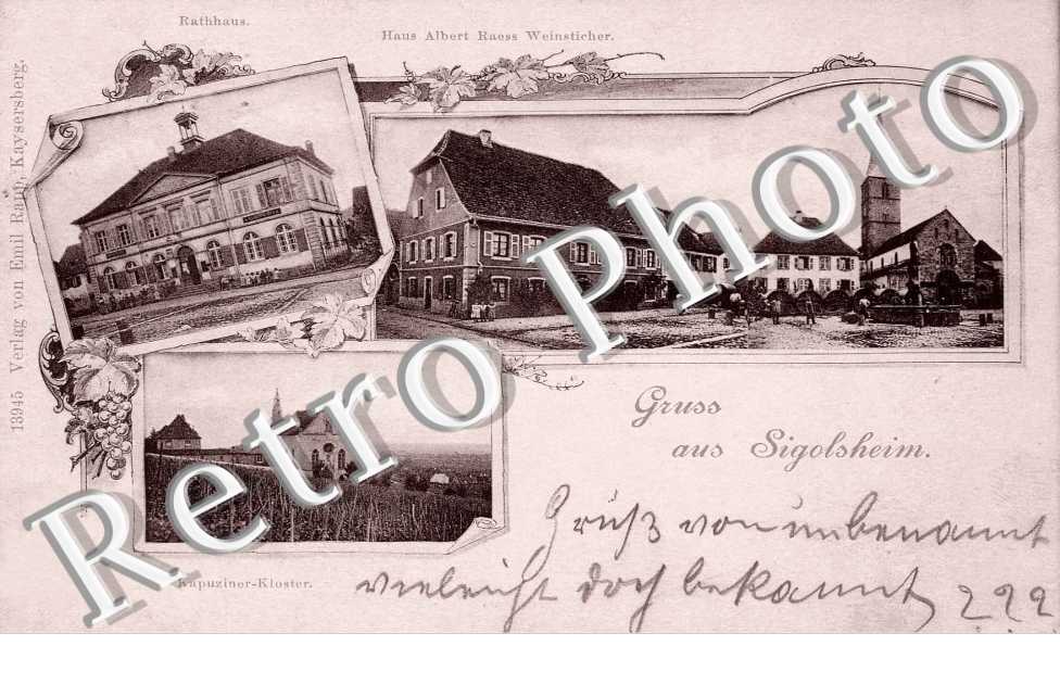 Rathaus - Kapuziner-Kloster  - Haus Albert Raess Weinsticher