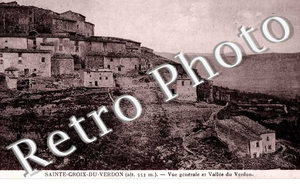 Vue generale et la vallee du Verdon
