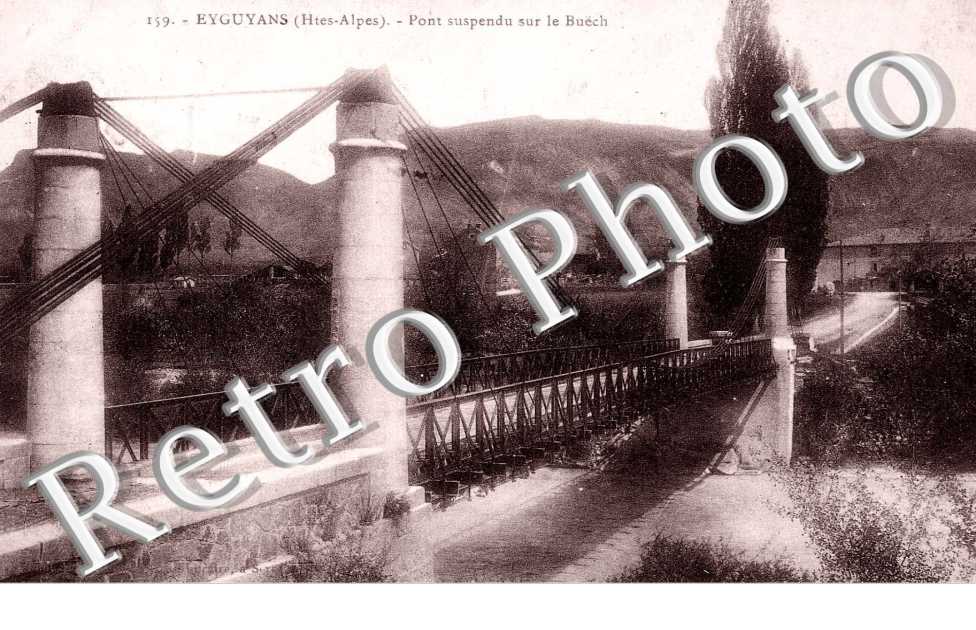 Pont suspendu sur le Buech