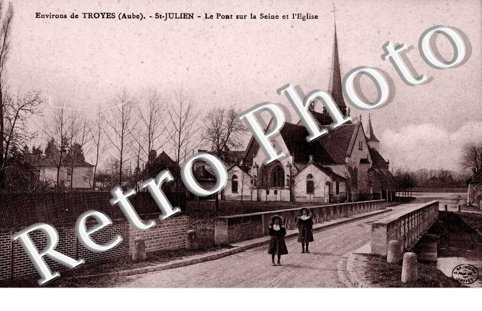 Pont sur la Seine et Eglise