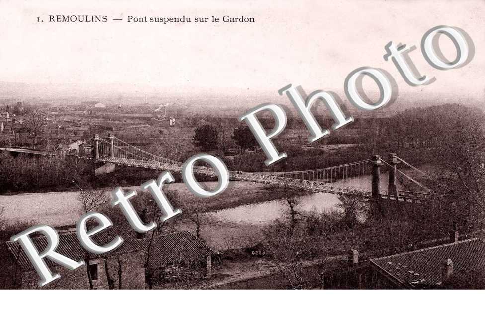 pont suspendu sur le gardon