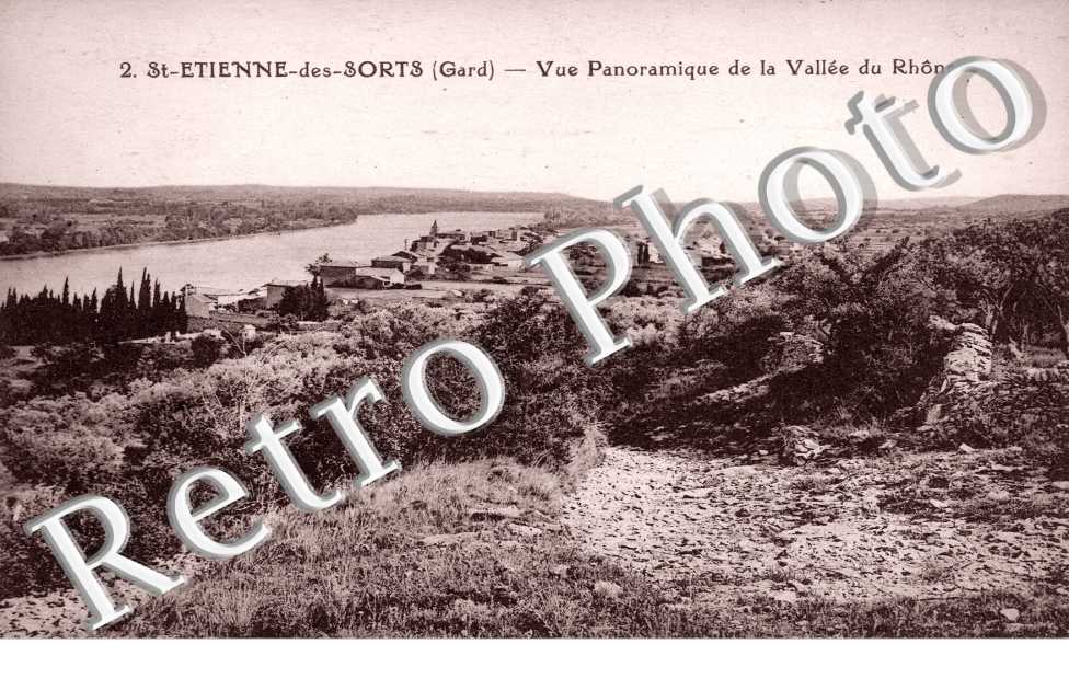 Vue panoramique de la vallee du Rhone