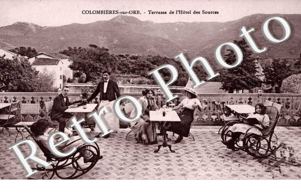 Terrasse de l&#039;hotel des sources