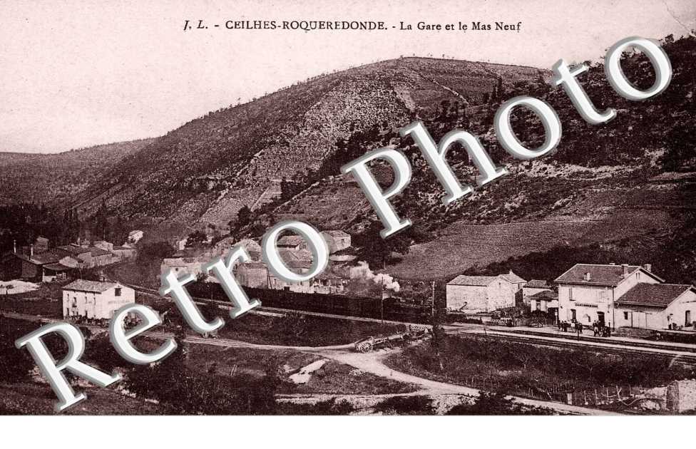 Ceilhes Roqueredonde, la Gare et le Mas Neuf