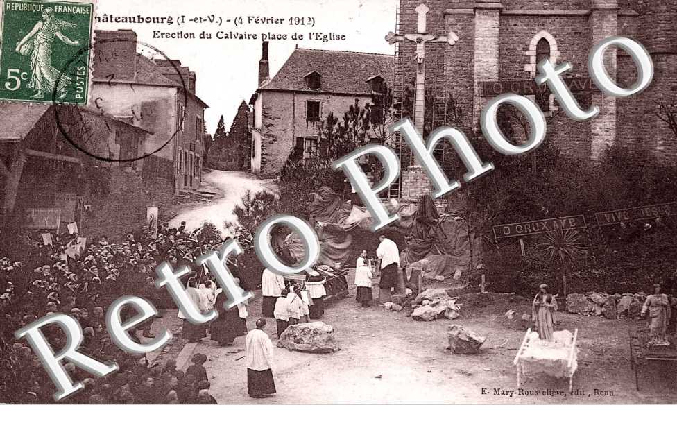 erection du calvaire place de l&#039;eglise