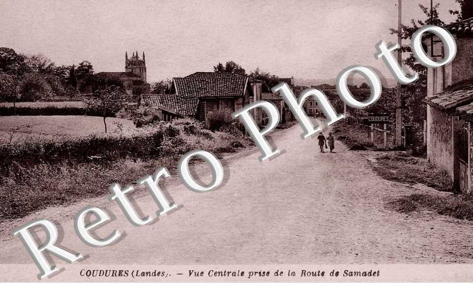 Vue centrale prise de la route de Samadet