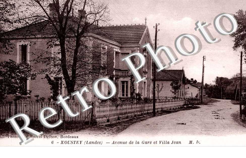 Avenue de la gare et villa Jean