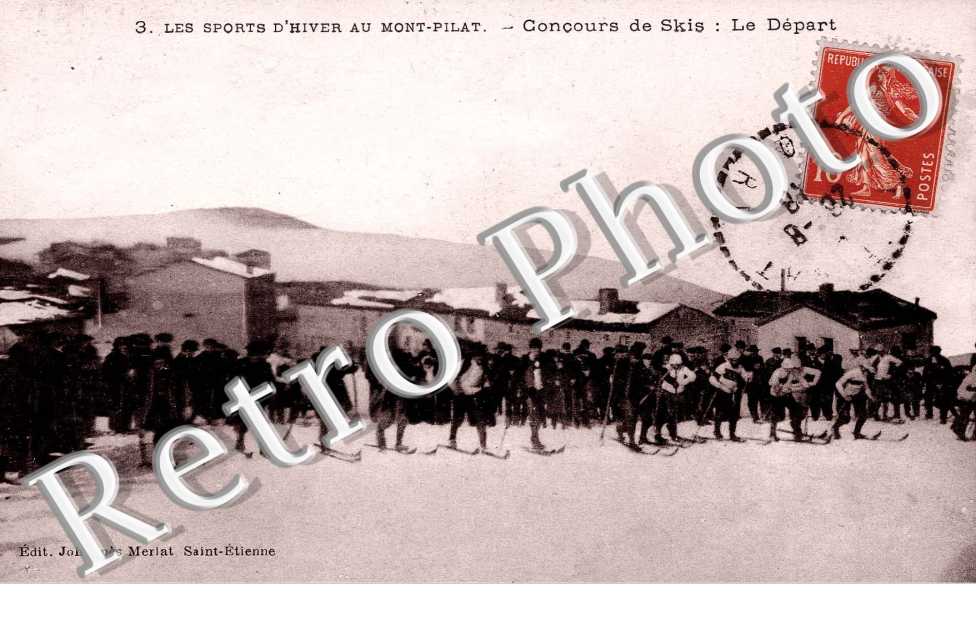 Les sposts d'hiver au Mont Pilat Concours de skis : le depart