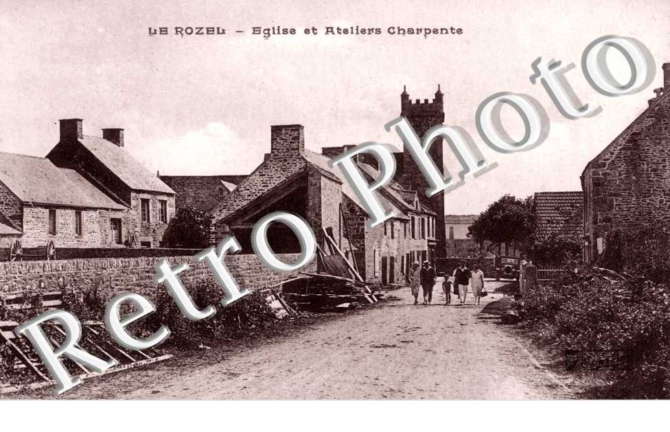 Eglise et ateliers charpente