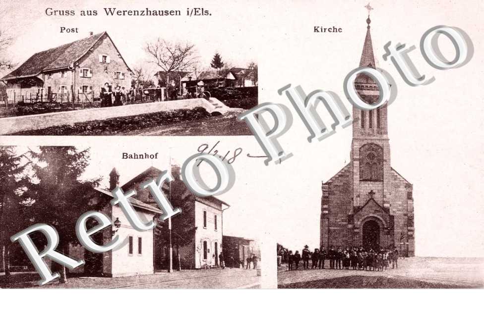Post - Bahnhof - Kirche