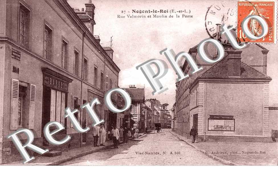 Rue Valmorin et Moulin de la Porte