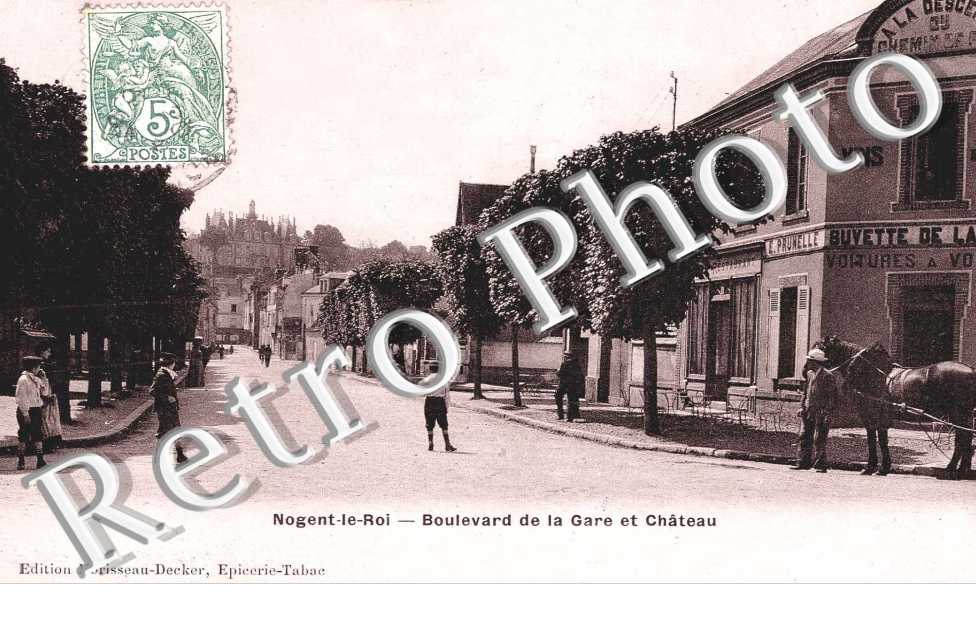 boulevard de la gare et le chateau