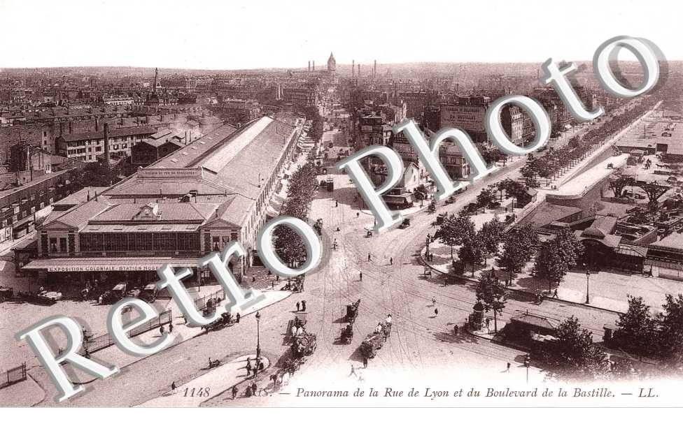 PANORAMA de la rue de Lyon et du boulevard de la Bastille