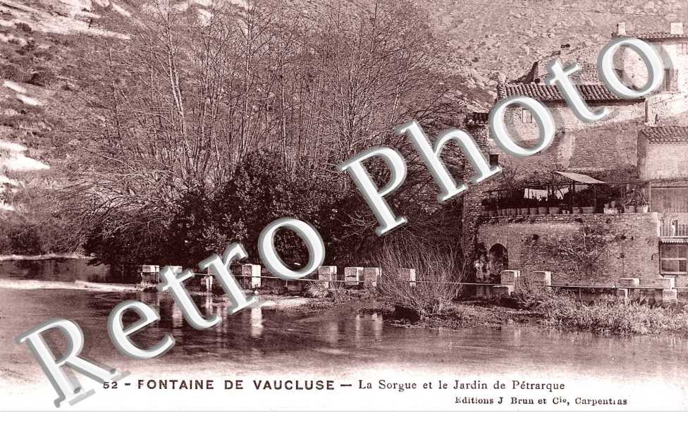 la Sorgue et le jardin de Petrarque