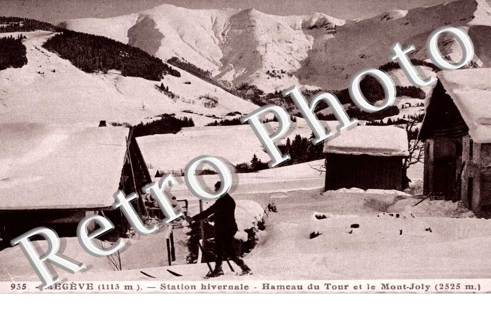 Station hivernale Hameau du Tour et le Mont-Joly
