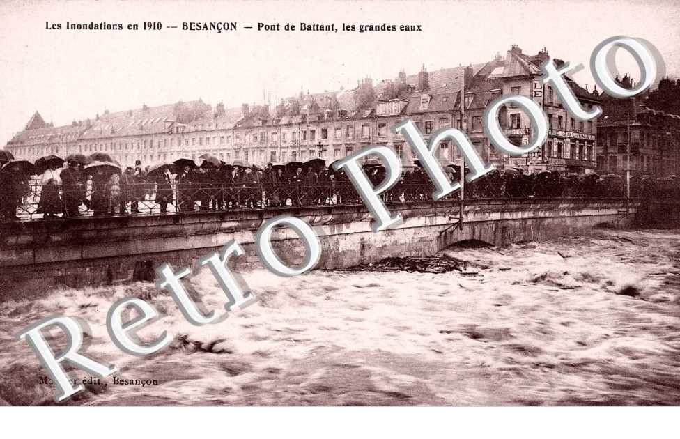 pont de battant, les grandes eaux, inondations