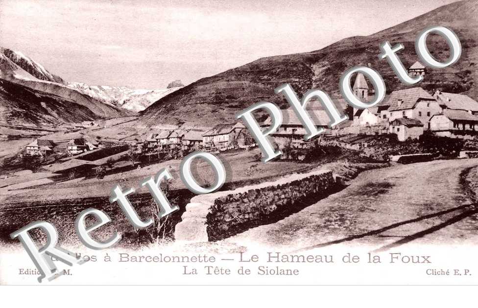 d'Allos a Barcelonnette Le Hameau de la Foux La tete de Siolane