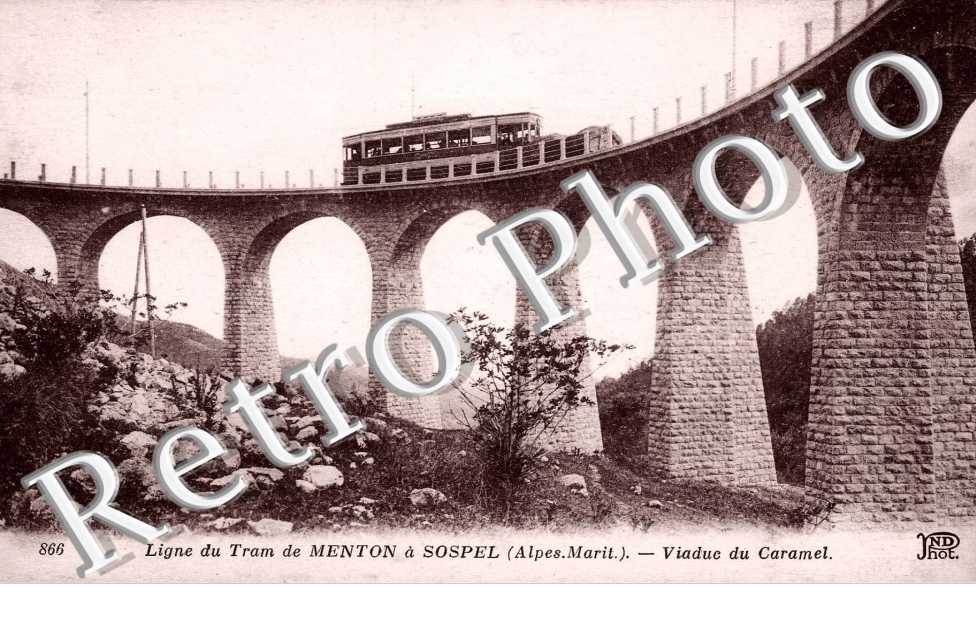 Viaduc du Caramel Ligne du tram de Menton a Sospel