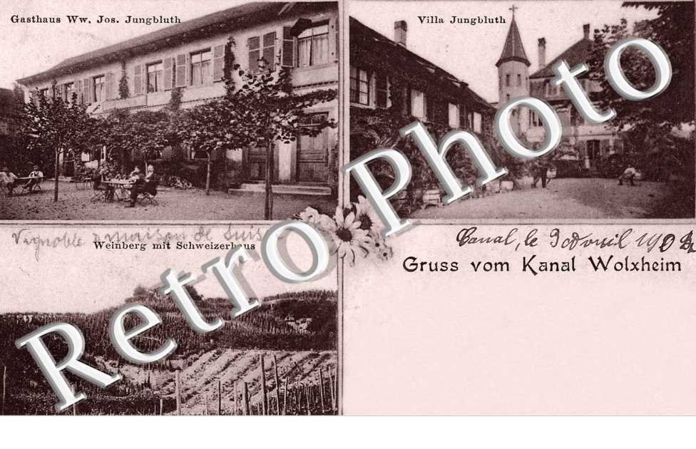 villa Jungbluth, gasthaus Ww. Jos. Jungbluth, Weinberg mit Schweizerhaus