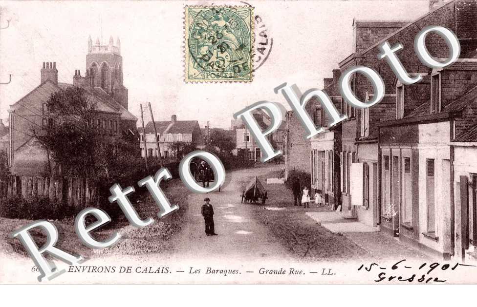 Environs de Calais - Les Baraques - Grande Rue