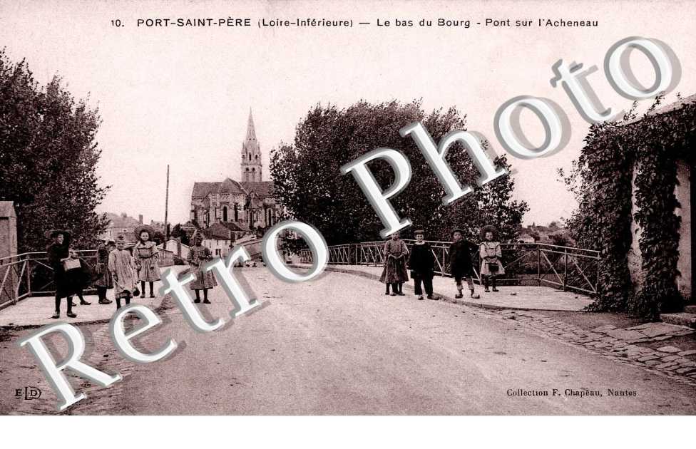 le bas du bourg, pont sur l&#039;Acheneau