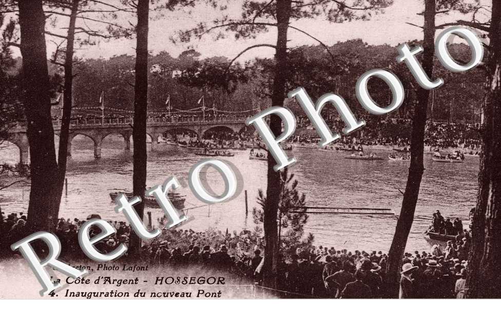 inauguration du nouveau pont (architecte Victor Auclair, specialiste des ouvrages en beton arme).