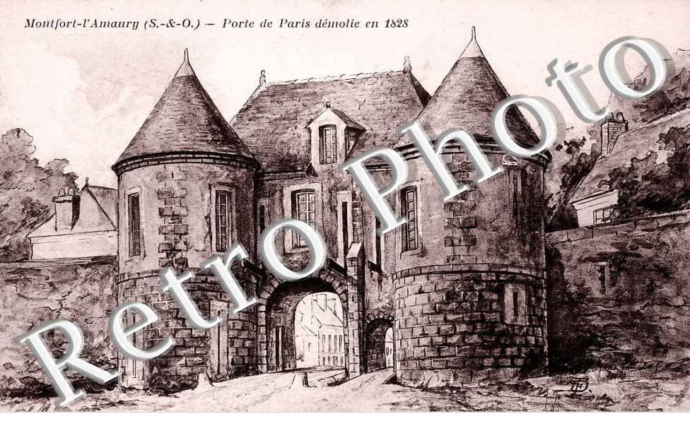 PORTE DE PARIS DEMOLIE EN 1828