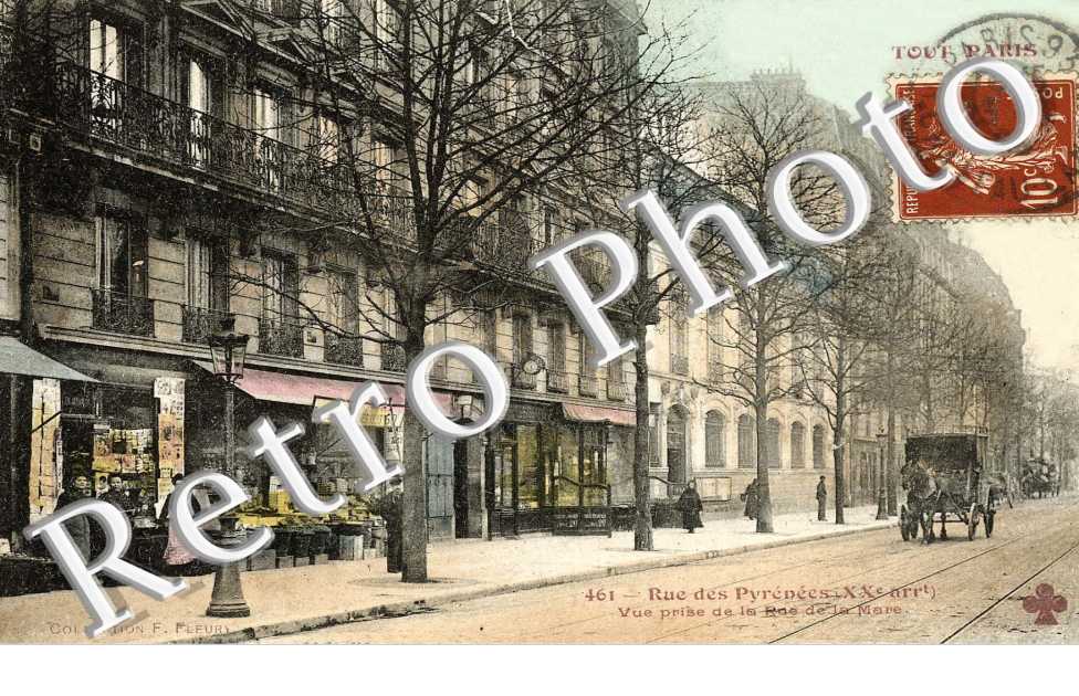 rue des Pyrénées - vue prise de la rue de la Mare
