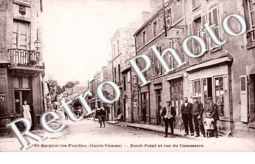 Rond-point et rue du Commerce