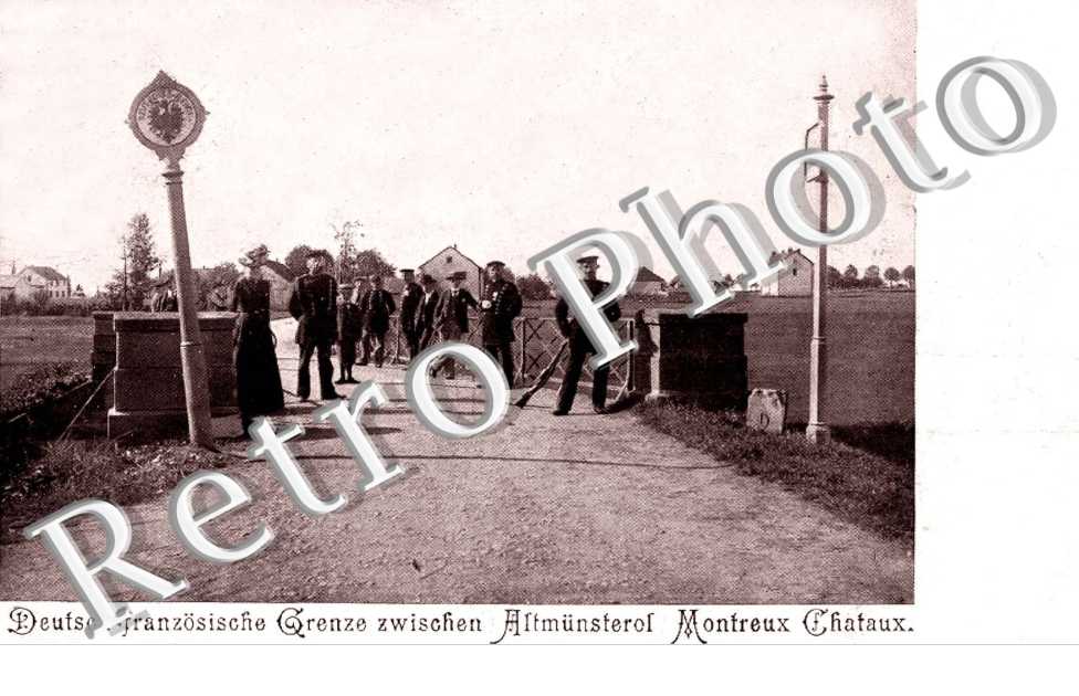 Deutsch-franzosische Grenze zwischen Altmunsterol Montreux Chataux