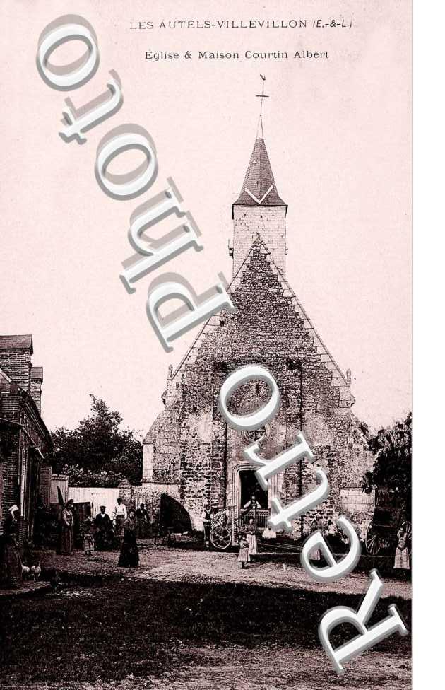 Eglise & maison Courtin albert