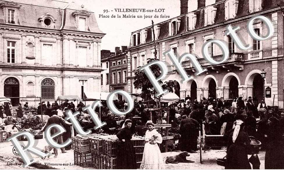 place de la mairie un jour de foire
