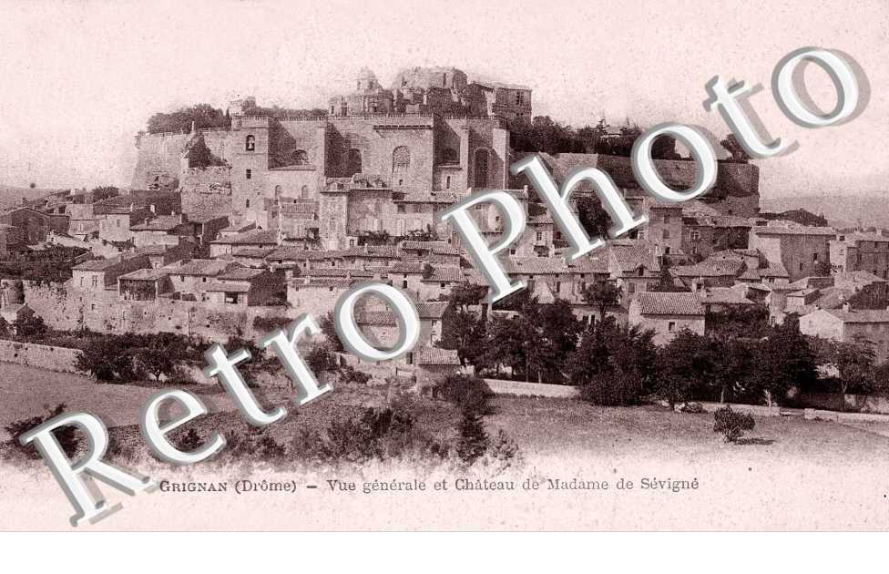 Vue generale et chateau de Madame de Sevigne