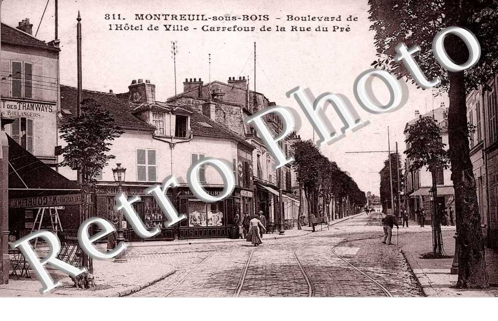 Boulevard de l&#039;hotel de ville - carrefour de la rue du pre