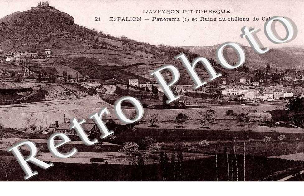 Panorama - ruines du chateau de Calmont