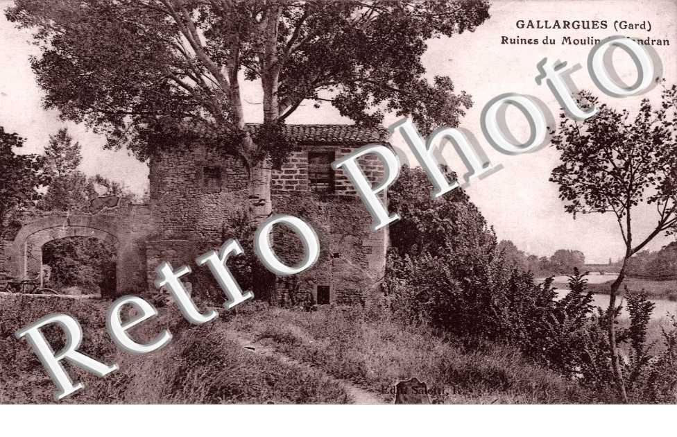 ruines du moulin de Vendran