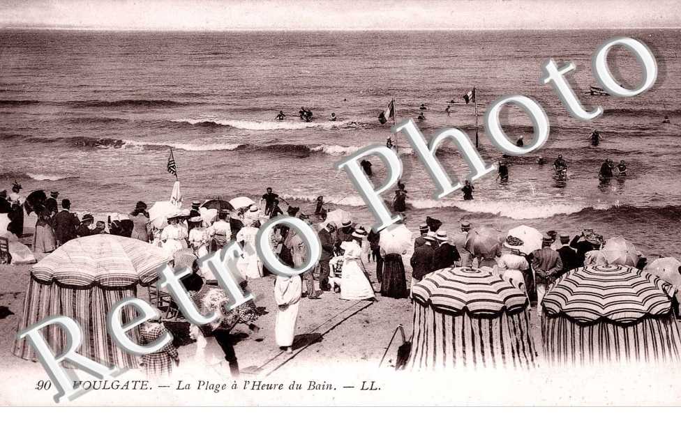 la plage a l'heure du bain