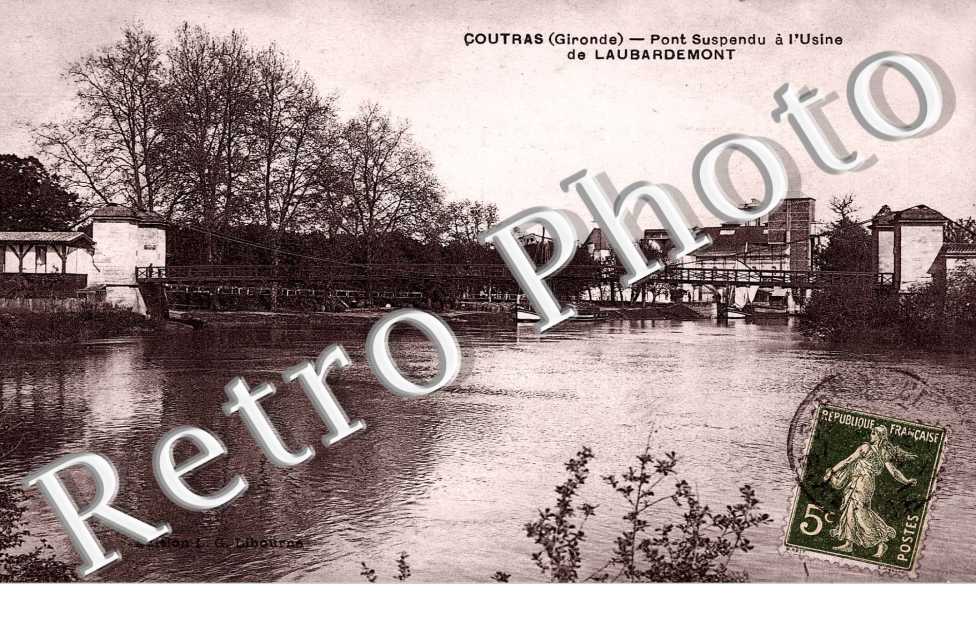 pont suspendu a l&#039;usine de Laubarmont