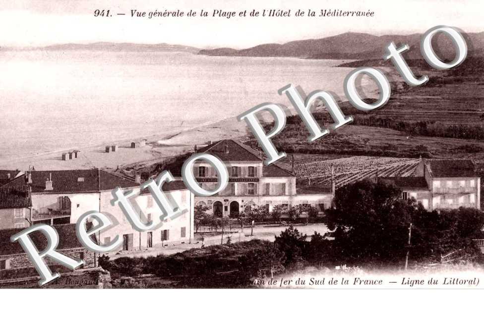 Vue generale de la Plage et de l&#039;Hotel de la Mediterranee