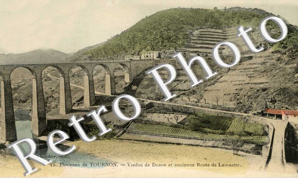 Viaduc de Duzon et ancienne route de Larnastre