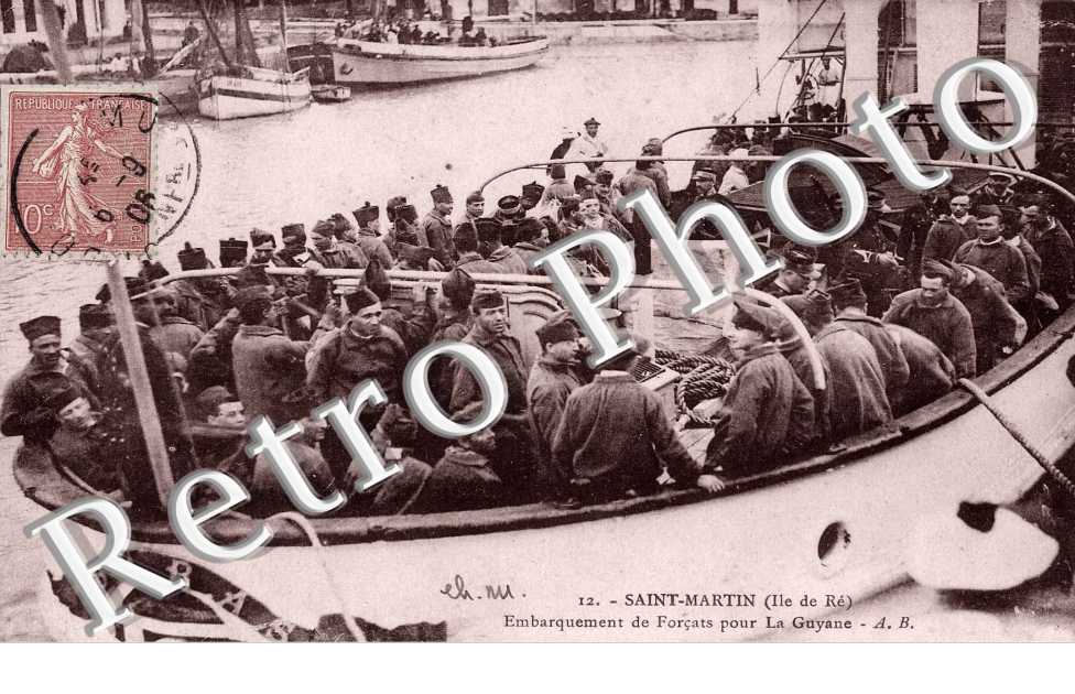 embarquement de forcats pour la guyane