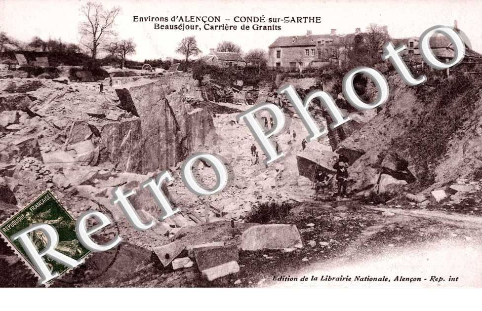 Beausejour, carrieres de granits
