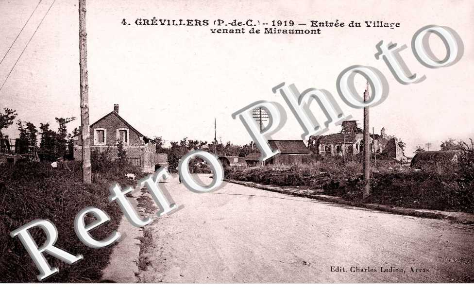 Entree du village venant de Miraumont